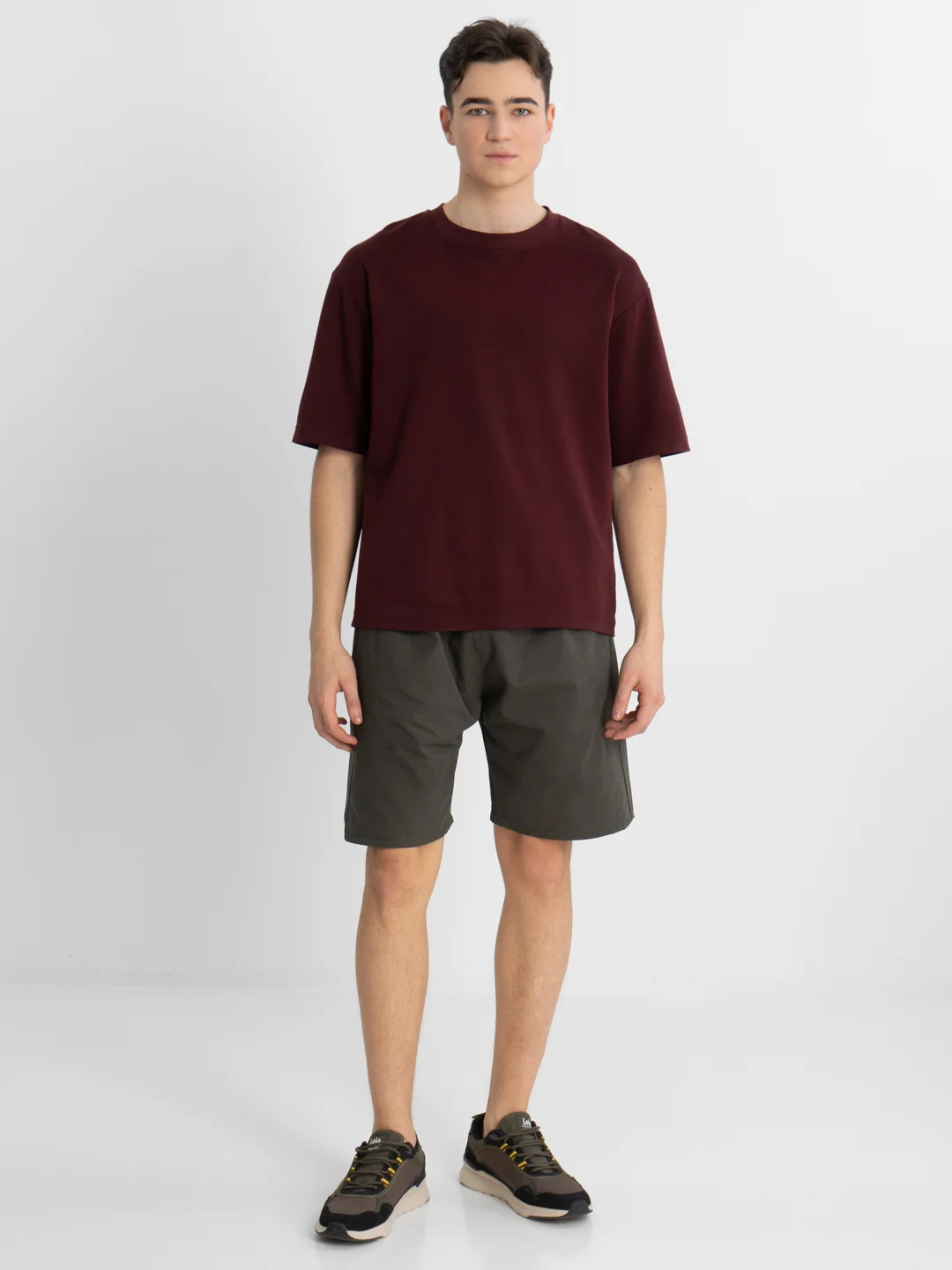 Зелёный хаки trendd / Шорты базовые Unisex с карманами и эластичной талией