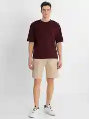 Бежевый trendd / Шорты базовые Unisex с карманами и эластичной талией