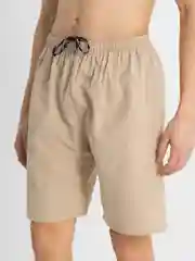 Бежевый trendd / Шорты базовые Unisex с карманами и эластичной талией