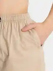 Бежевый trendd / Шорты базовые Unisex с карманами и эластичной талией