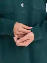 Синий меланж костюм женский, экозамша