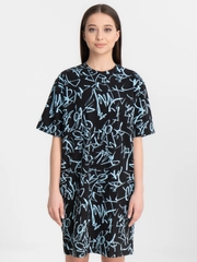 Платье-футболка Oversize, короткая туника, большие размеры 42-60