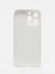 Белый чехол для iPhone 15, 15 Pro, 15 Pro Max, со стеклянной панелью и защитой камеры