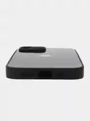 Черный чехол для iPhone 15, 15 Pro, 15 Pro Max, со стеклянной панелью и защитой камеры