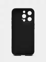Угольный чехол для iPhone 15, 15 Pro, 15 Pro Max, со стеклянной панелью и защитой камеры