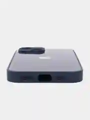 Небесно-голубой чехол для iPhone 15, 15 Pro, 15 Pro Max, со стеклянной панелью и защитой камеры
