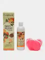 Подарочный набор Compliment Sweet Delight. Гель для душа 250 мл, мочалка