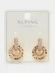 Золотой серьги Xuping гипоаллергенный медицинский сплав