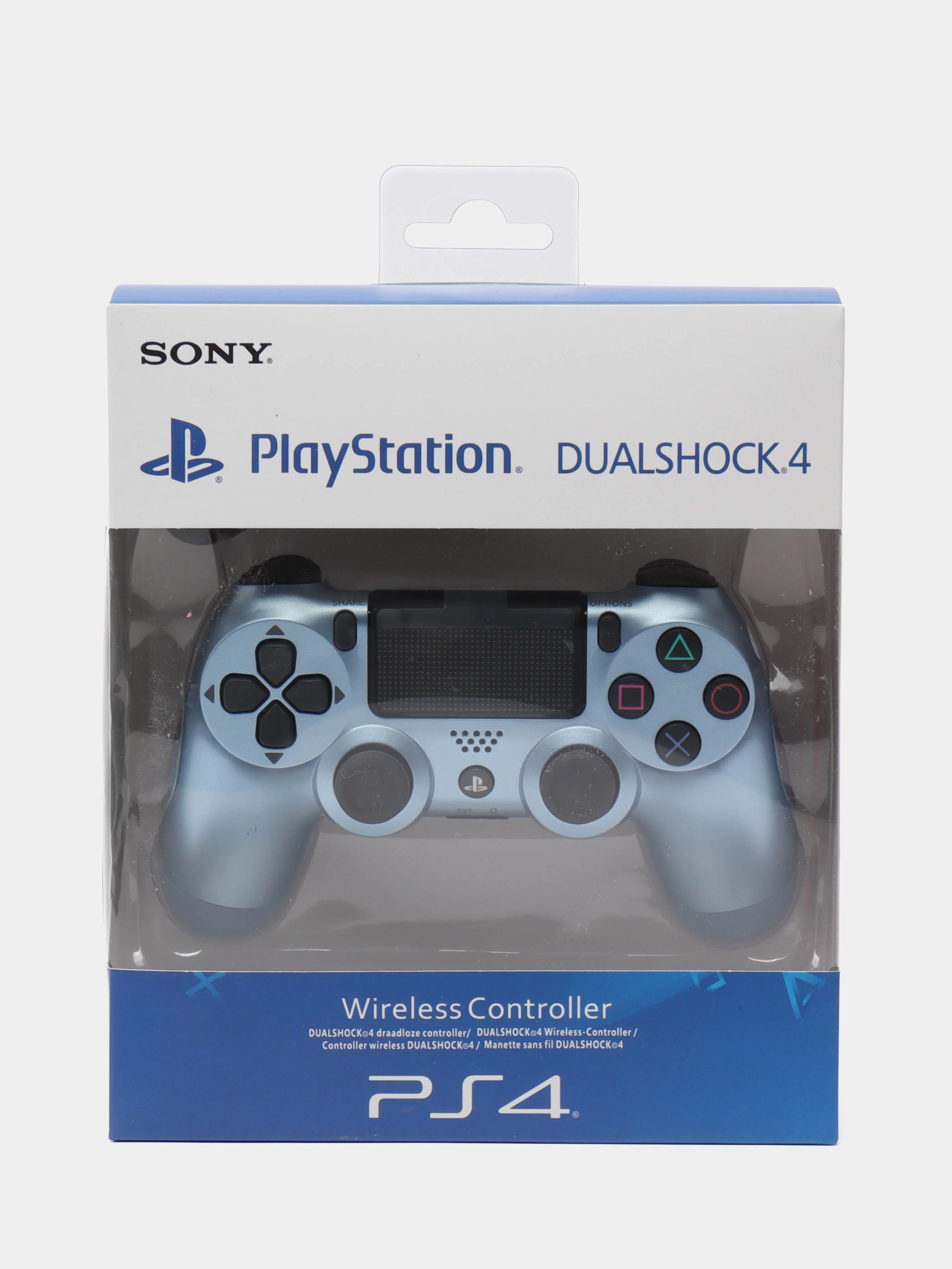 Голубой беспроводной геймпад-джойстик DualShock 4 для PS4, PS5 и ПК