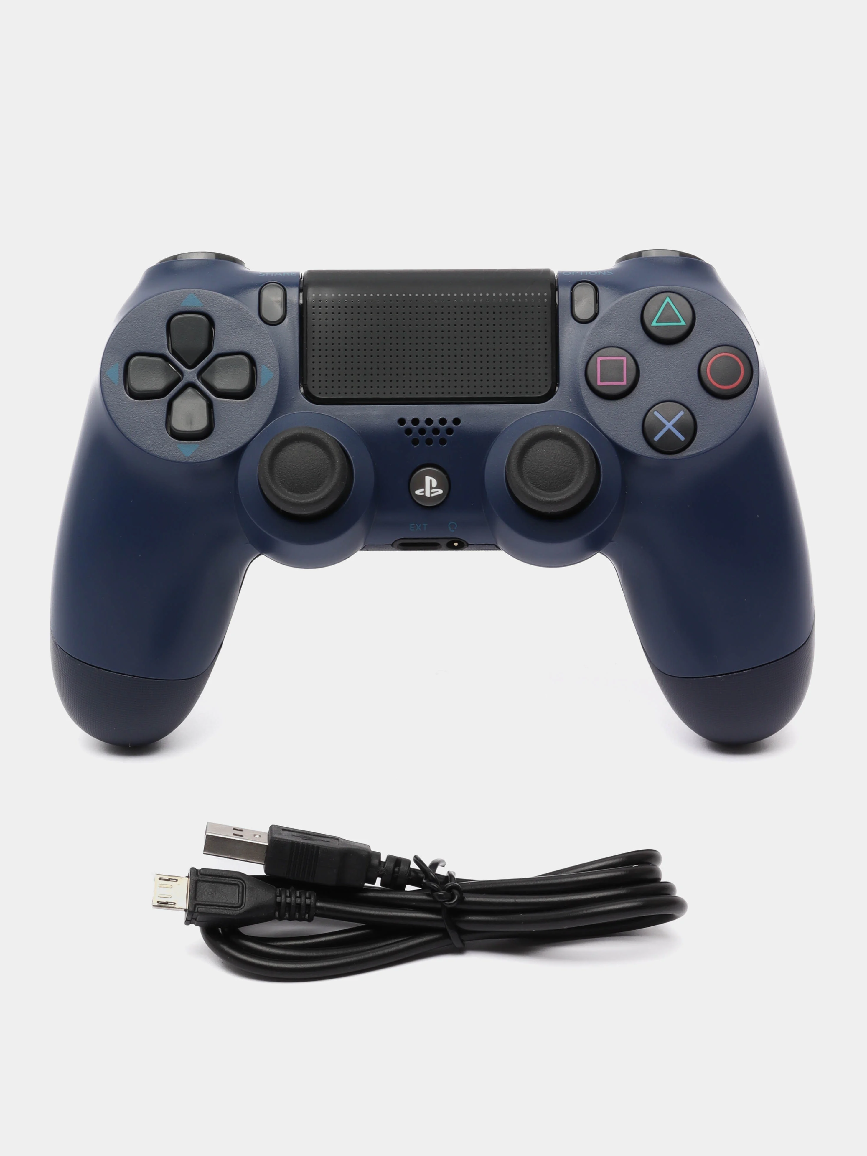Синий меланж беспроводной геймпад-джойстик DualShock 4 для PS4, PS5 и ПК