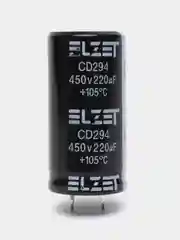 220мкФ 450в Конденсатор электролитический 220UF 450V 105C 25х40мм JCCON