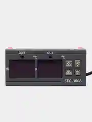 Термостат STC-3008 2 канала ( -55 до +120) 220V 10A 85х75х35мм термореле терморегулятор