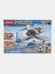 Черный конструктор Полицейский участок, совместимо с лего (LEGO)