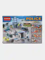 Черный конструктор Полицейский участок, совместимо с лего (LEGO)