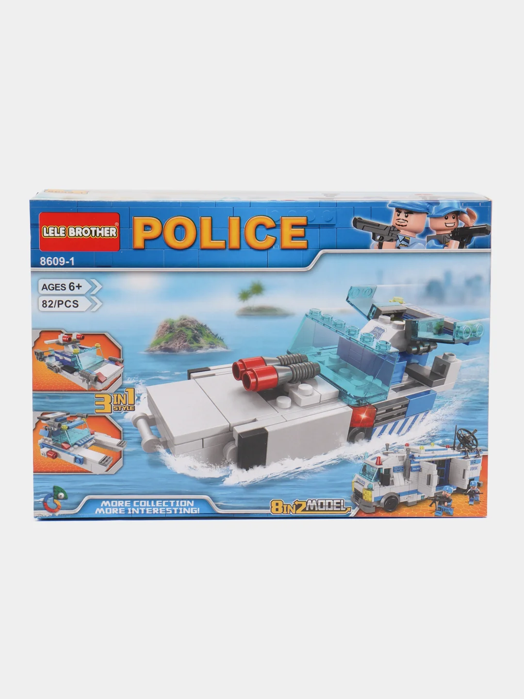 Белый конструктор Полицейский участок, совместимо с лего (LEGO)