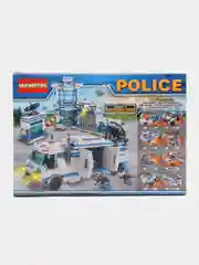 Красный конструктор Полицейский участок, совместимо с лего (LEGO)