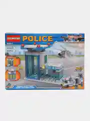 Светло-синий конструктор Полицейский участок, совместимо с лего (LEGO)