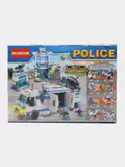 Светло-синий конструктор Полицейский участок, совместимо с лего (LEGO)