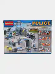 Синий конструктор Полицейский участок, совместимо с лего (LEGO)
