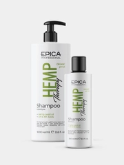 Шампунь для роста с маслом семян конопли, AH и BH кислотами Epica Hemp Therapy Shampoo