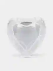 Белый подарочная коробка для кольца "Сердце"