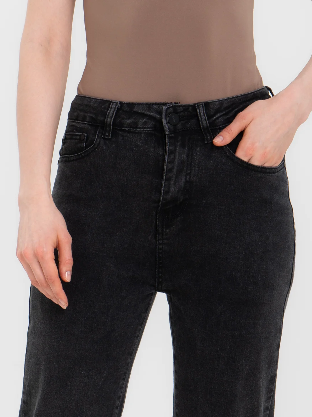 Синий джинсы женские mom fit, с высокой посадкой, голубые и синие