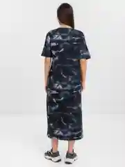 Ледяной платье-футболка Oversize с принтом, длинное