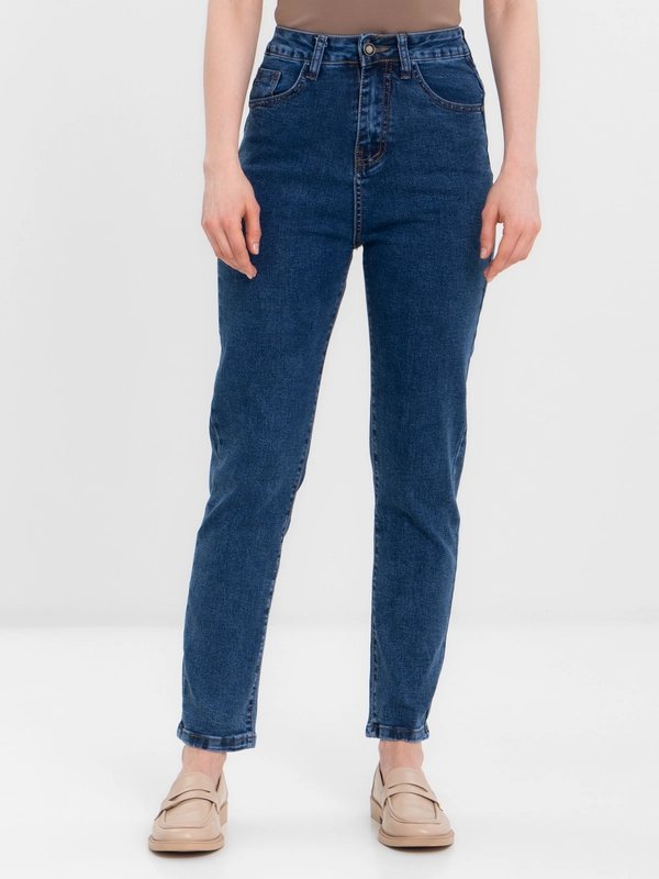 Джинсы женские mom fit с высокой посадкой, голубые и синие купить по ...