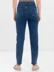 Голубой джинсы женские mom fit с высокой посадкой, голубые и синие