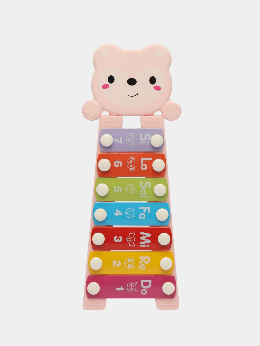 Коралловый игрушка музыкальная-металлофон, подарок к 8-му марта Музыкальная игрушка