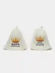 Набор банных шапок "Царь", "Жена царя"