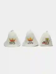 Набор шапок банных Царь, Жена царя, Сын царя