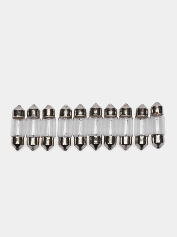 Лампа автомобильная накаливания C10W 12V 10W SV8.5/8 31 мм CARLINE (уп-ка 10 шт.) CLN5120