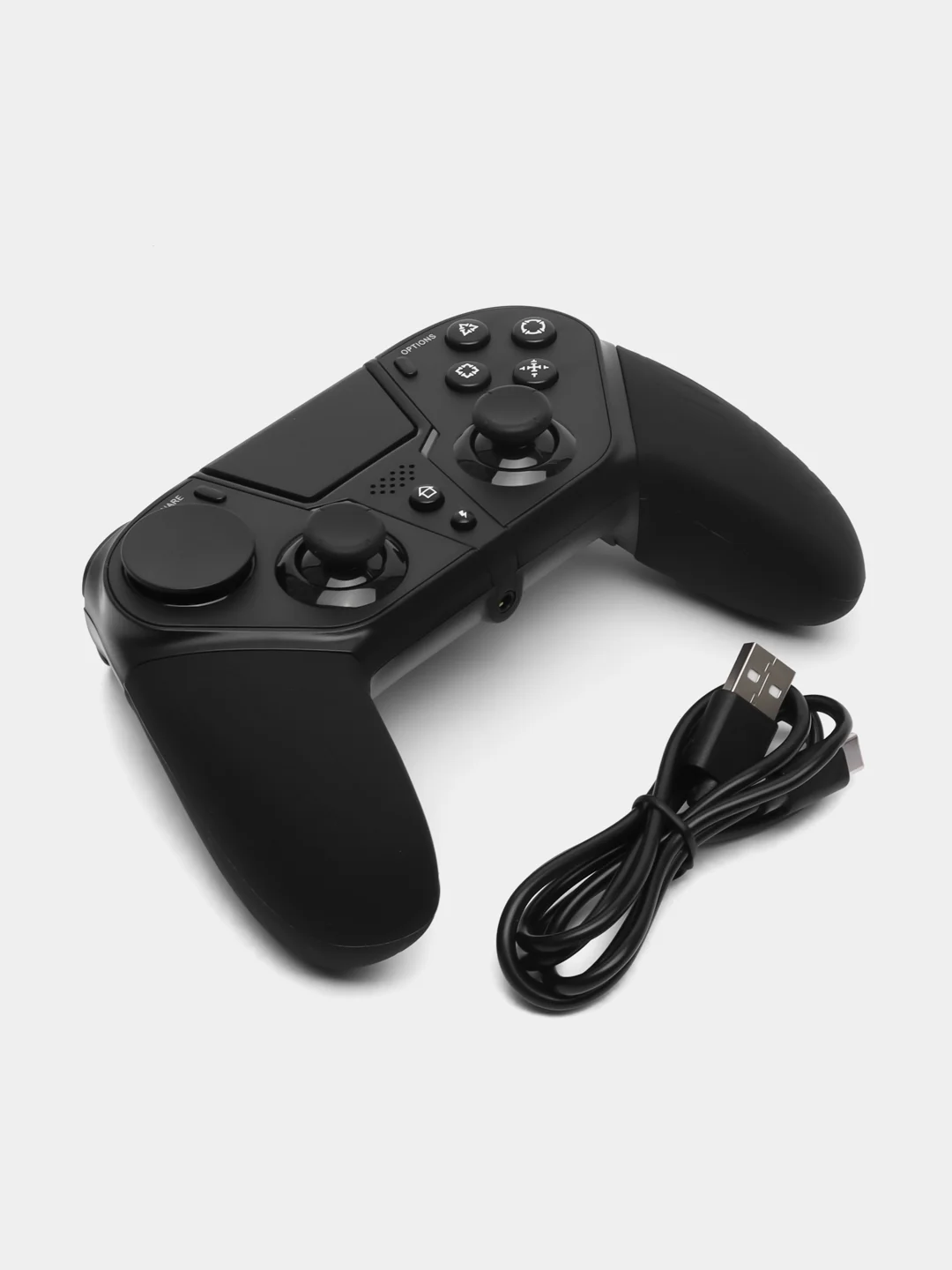 Черный джойстик беспроводной для PS4 / PS4 Slim / PS4 PRO  / PS3  Transformer