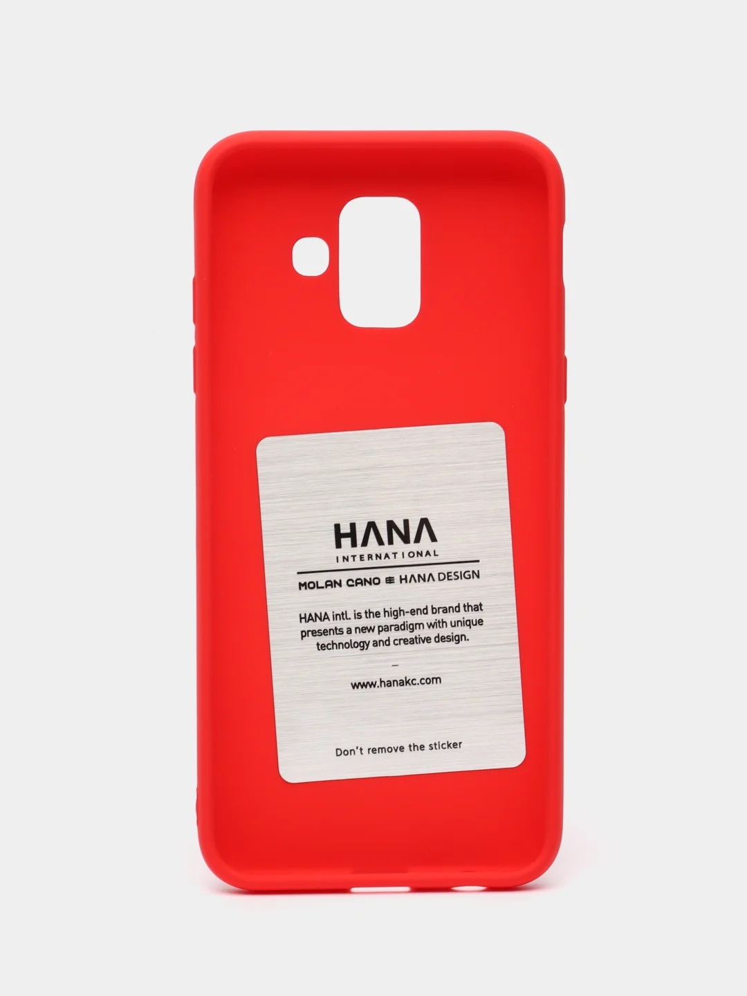 Красный силиконовый чехол для Samsung Galaxy A6 2018, SM-A600 бампер Hana Molan Cano для смартфона