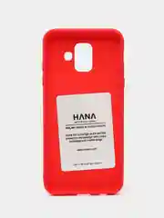Красный силиконовый чехол для Samsung Galaxy A6 2018, SM-A600 бампер Hana Molan Cano для смартфона
