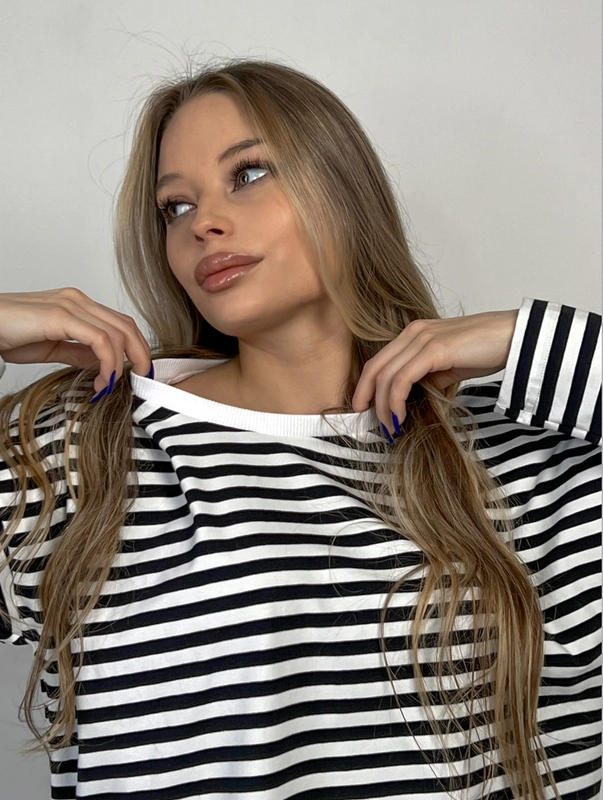 Женская тельняшка, кофта женская, в полоску, лонгслив, полосатая кофта