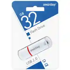 Флешка USB SmartBuy Flash Drive, c объёмами памяти на 4 Гб, 8 Гб, 16 Гб, 32 Гб, 64 Гб