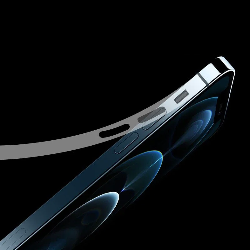 Белый боковая гидрогелевая плёнка защитная ультра-тонкая для iPhone 12/12 Рro, 12 Mini, 12 Pro max, 13