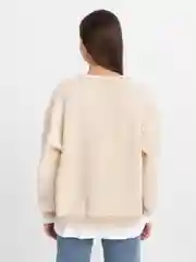Белый свитшот женский, плюшевый, теплый