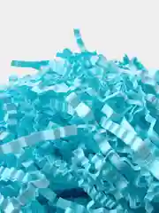 Голубой наполнитель бумажный, для упаковки подарков, гофрированный