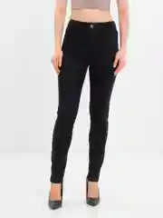 Черный женские джинсы SKINNY, утепленные с мелким начесом и высокой посадкой, черные