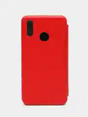 Красный чехол книжка с карточкой для Huawei P smart 2019