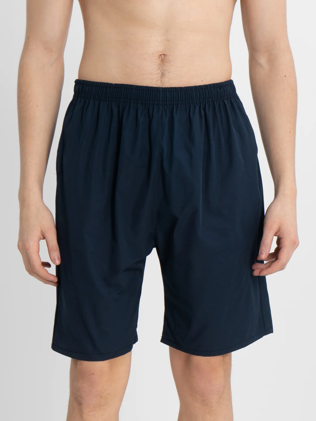 Темно-синий trendd / Шорты базовые Unisex с карманами и эластичной талией