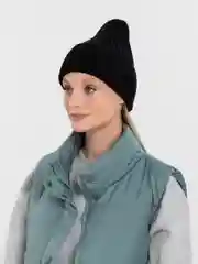 Черный шапка женская, вязаная