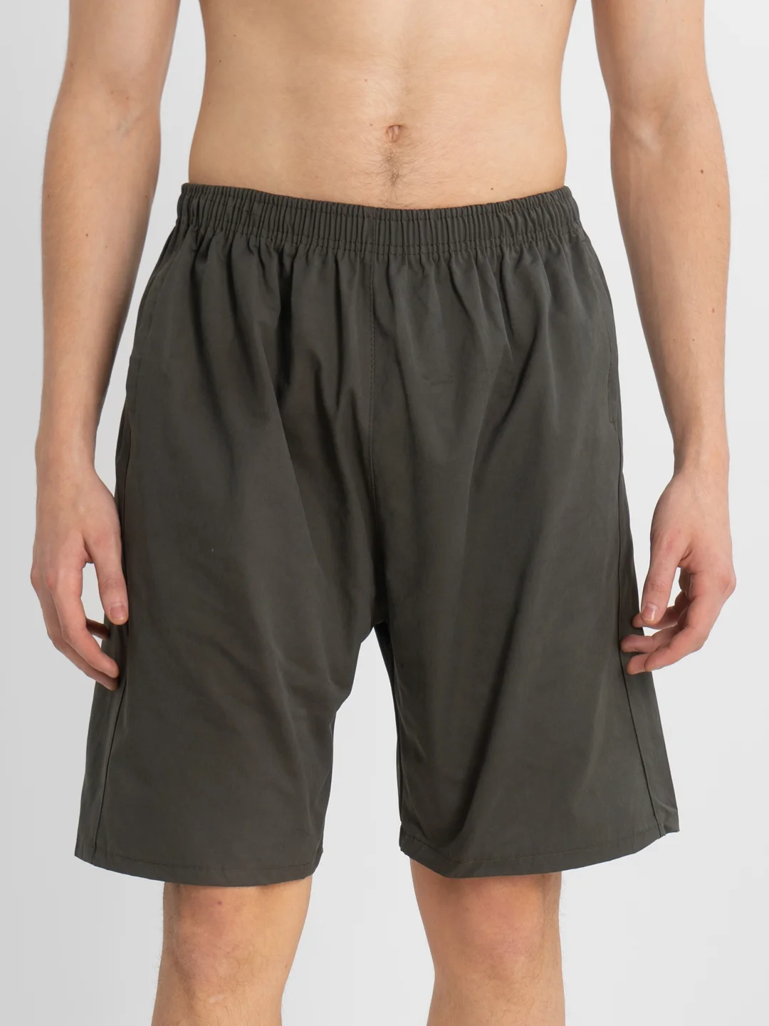 Зелёный хаки trendd / Шорты базовые Unisex с карманами и эластичной талией