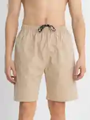 Бежевый trendd / Шорты базовые Unisex с карманами и эластичной талией