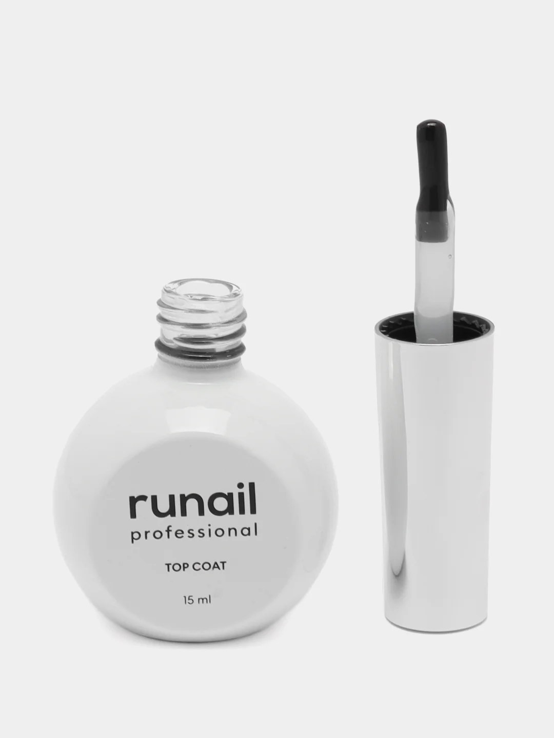 Глянцевый топ для гель-лака Top Coat (без липкого слоя) Runail Professional