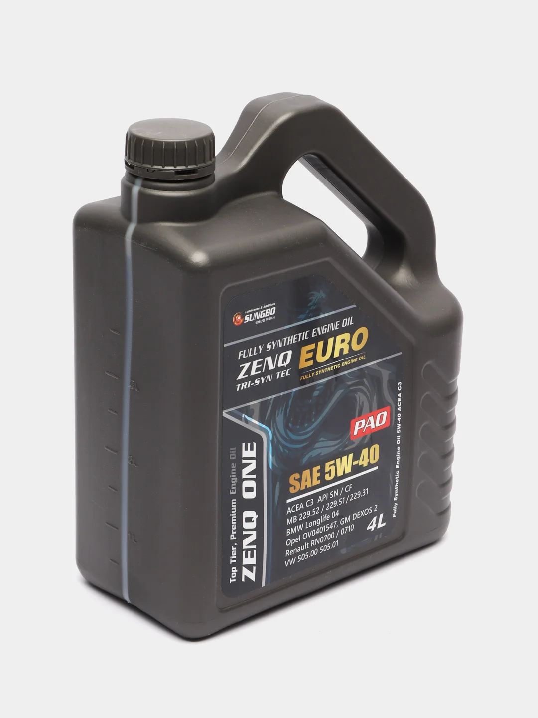 Масло моторное полностью синтетическое ZENQ ONE EURO 5W-40, 4л