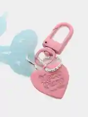 Голубой брелок для ключей, на сумку, на рюкзак собачка шарик